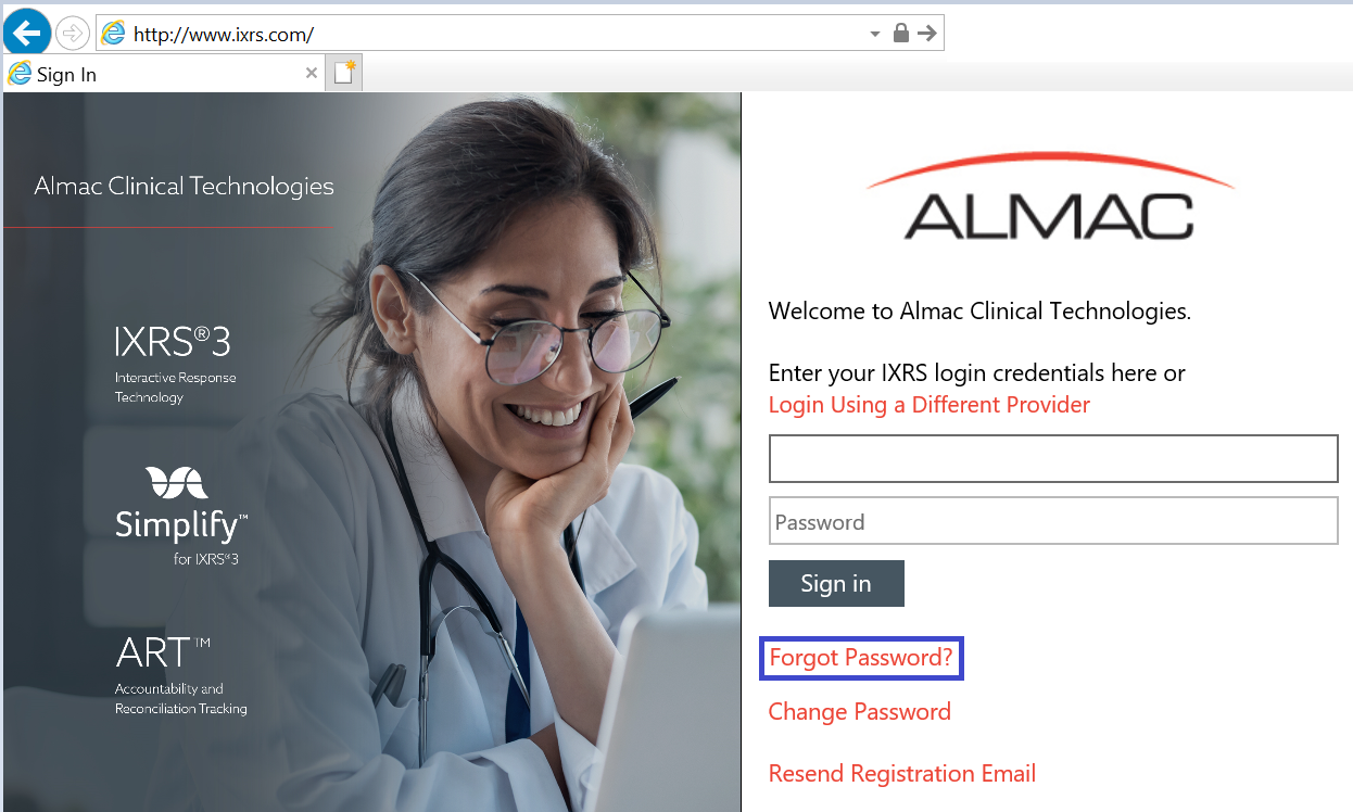 How Do I Reset My Password in IXRS 3.0